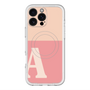 スリムプロテクションプレミアムケース with MagSafe［ オリジナル - initial two tone - A pink ］