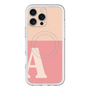 スリムプロテクションプレミアムケース with MagSafe［ オリジナル - initial two tone - A pink ］