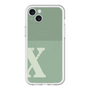 スリムプロテクションプレミアムケース with MagSafe［ オリジナル - initial two tone - X green ］
