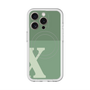 スリムプロテクションプレミアムケース with MagSafe［ オリジナル - initial two tone - X green ］