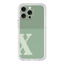スリムプロテクションプレミアムケース with MagSafe［ オリジナル - initial two tone - X green ］