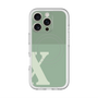 スリムプロテクションプレミアムケース with MagSafe［ オリジナル - initial two tone - X green ］