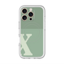 スリムプロテクションプレミアムケース with MagSafe［ オリジナル - initial two tone - X green ］