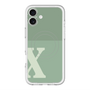 スリムプロテクションプレミアムケース with MagSafe［ オリジナル - initial two tone - X green ］