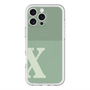 スリムプロテクションプレミアムケース with MagSafe［ オリジナル - initial two tone - X green ］