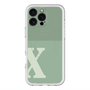 スリムプロテクションプレミアムケース with MagSafe［ オリジナル - initial two tone - X green ］