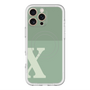 スリムプロテクションプレミアムケース with MagSafe［ オリジナル - initial two tone - X green ］