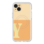 スリムプロテクションプレミアムケース with MagSafe［ オリジナル - initial two tone - Y orange ］