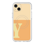 スリムプロテクションプレミアムケース with MagSafe［ オリジナル - initial two tone - Y orange ］