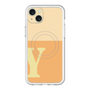 スリムプロテクションプレミアムケース with MagSafe［ オリジナル - initial two tone - Y orange ］