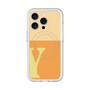 スリムプロテクションプレミアムケース with MagSafe［ オリジナル - initial two tone - Y orange ］