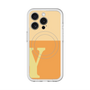 スリムプロテクションプレミアムケース with MagSafe［ オリジナル - initial two tone - Y orange ］