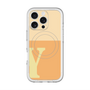 スリムプロテクションプレミアムケース with MagSafe［ オリジナル - initial two tone - Y orange ］