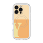 スリムプロテクションプレミアムケース with MagSafe［ オリジナル - initial two tone - Y orange ］