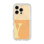 スリムプロテクションプレミアムケース with MagSafe［ オリジナル - initial two tone - Y orange ］