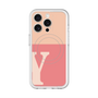 スリムプロテクションプレミアムケース with MagSafe［ オリジナル - initial two tone - Y pink ］