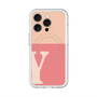 スリムプロテクションプレミアムケース with MagSafe［ オリジナル - initial two tone - Y pink ］