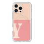 スリムプロテクションプレミアムケース with MagSafe［ オリジナル - initial two tone - Y pink ］