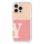 スリムプロテクションプレミアムケース with MagSafe［ オリジナル - initial two tone - Y pink ］