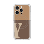 スリムプロテクションプレミアムケース with MagSafe［ オリジナル - initial two tone - Y brown ］