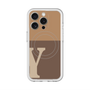 スリムプロテクションプレミアムケース with MagSafe［ オリジナル - initial two tone - Y brown ］