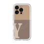 スリムプロテクションプレミアムケース with MagSafe［ オリジナル - initial two tone - Y brown ］