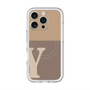 スリムプロテクションプレミアムケース with MagSafe［ オリジナル - initial two tone - Y brown ］