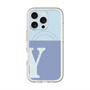 スリムプロテクションプレミアムケース with MagSafe［ オリジナル - initial two tone - Y blue ］