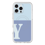 スリムプロテクションプレミアムケース with MagSafe［ オリジナル - initial two tone - Y blue ］