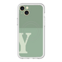 スリムプロテクションプレミアムケース with MagSafe［ オリジナル - initial two tone - Y green ］
