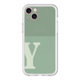 スリムプロテクションプレミアムケース with MagSafe［ オリジナル - initial two tone - Y green ］