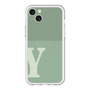 スリムプロテクションプレミアムケース with MagSafe［ オリジナル - initial two tone - Y green ］