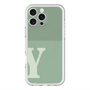 スリムプロテクションプレミアムケース with MagSafe［ オリジナル - initial two tone - Y green ］