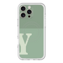 スリムプロテクションプレミアムケース with MagSafe［ オリジナル - initial two tone - Y green ］