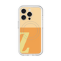 スリムプロテクションプレミアムケース with MagSafe［ オリジナル - initial two tone - Z orange ］