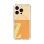 スリムプロテクションプレミアムケース with MagSafe［ オリジナル - initial two tone - Z orange ］