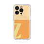 スリムプロテクションプレミアムケース with MagSafe［ オリジナル - initial two tone - Z orange ］