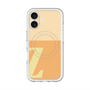 スリムプロテクションプレミアムケース with MagSafe［ オリジナル - initial two tone - Z orange ］