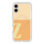 スリムプロテクションプレミアムケース with MagSafe［ オリジナル - initial two tone - Z orange ］