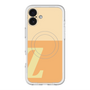 スリムプロテクションプレミアムケース with MagSafe［ オリジナル - initial two tone - Z orange ］