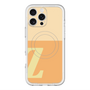 スリムプロテクションプレミアムケース with MagSafe［ オリジナル - initial two tone - Z orange ］