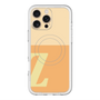 スリムプロテクションプレミアムケース with MagSafe［ オリジナル - initial two tone - Z orange ］