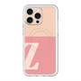 スリムプロテクションプレミアムケース with MagSafe［ オリジナル - initial two tone - Z pink ］