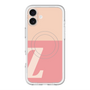 スリムプロテクションプレミアムケース with MagSafe［ オリジナル - initial two tone - Z pink ］