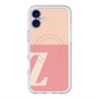 スリムプロテクションプレミアムケース with MagSafe［ オリジナル - initial two tone - Z pink ］