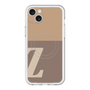 スリムプロテクションプレミアムケース with MagSafe［ オリジナル - initial two tone - Z brown ］
