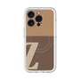 スリムプロテクションプレミアムケース with MagSafe［ オリジナル - initial two tone - Z brown ］