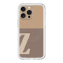 スリムプロテクションプレミアムケース with MagSafe［ オリジナル - initial two tone - Z brown ］