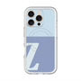 スリムプロテクションプレミアムケース with MagSafe［ オリジナル - initial two tone - Z blue ］