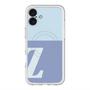 スリムプロテクションプレミアムケース with MagSafe［ オリジナル - initial two tone - Z blue ］
